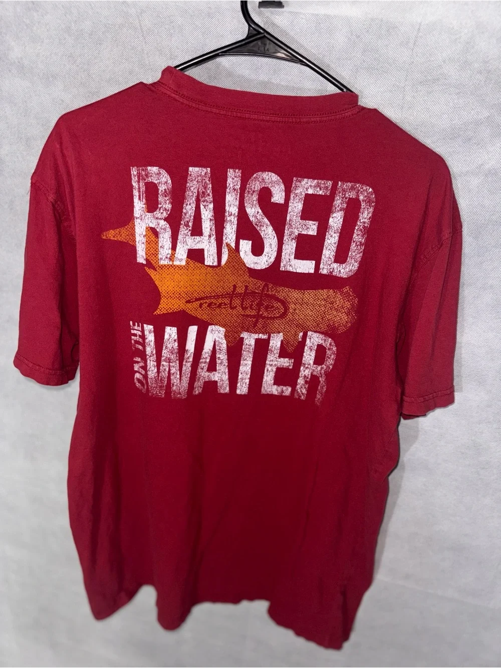 Reel Life Men’s Red Short Sleeve Crew T-Shirt